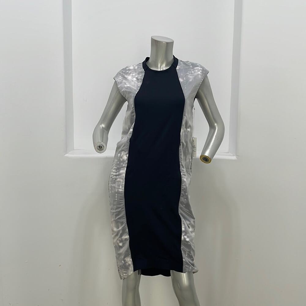 Lime & Vine Cap Sleeve Paneled Rina Dress Onyx Black Size S NWT